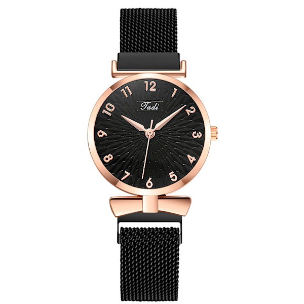 Damklocka Mode Lazybones Armband Damklocka Koreansk SOLROS Damklocka Red