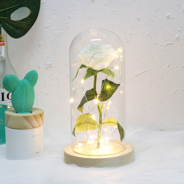 Drop shipping Galaxy Rose Kunstige Blomster Skjønnheten og Udyret Rose Bryllupsdekor Kreativ Valentinsdag Morsdagsgave Gold