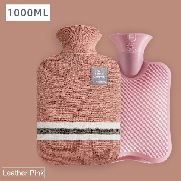 Söpö Lämminvesipussi Veden Täyttö Kuumavesipussi Naisille Lämpimään Vatsaan Käsille ja Jaloille Pidä Käsissä Lämmitin Kuuma Vesipullopussi pifen1000ml