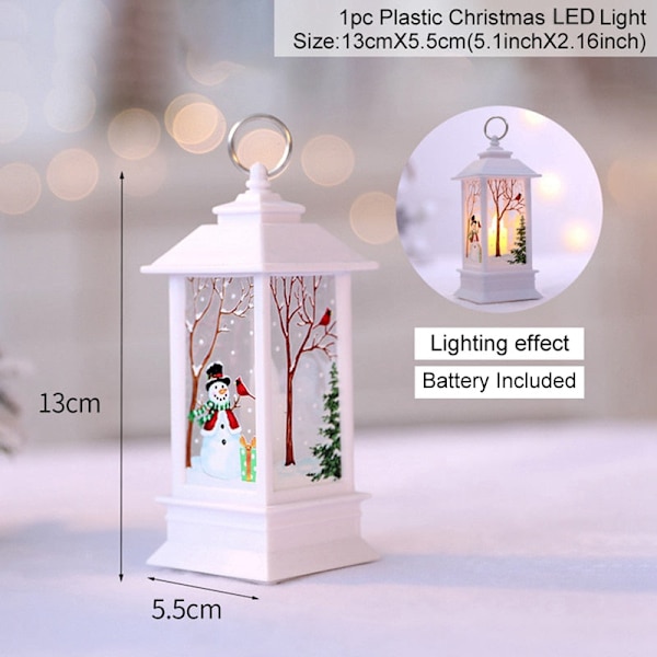 Jullykta Merry Christmas Dekorationer för Hemmet 2023 Navidad Julgransprydnader Julklappar Nyår 2023 Elk White