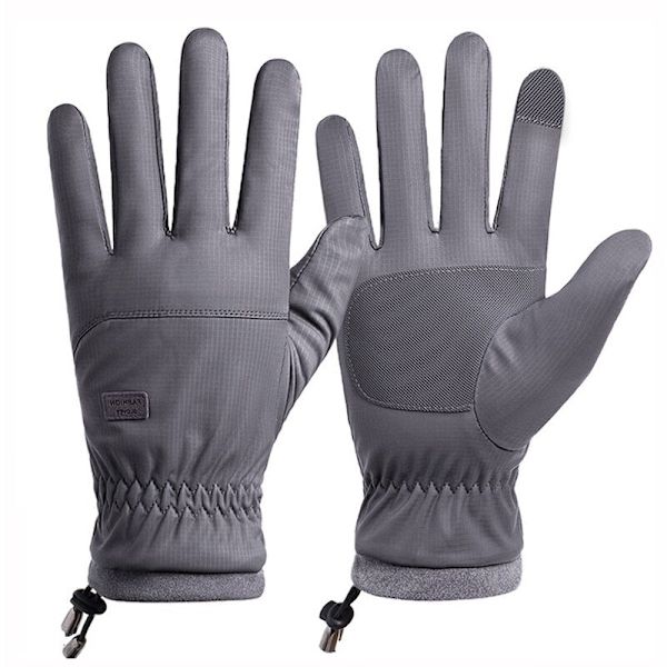 Vinter -20 Grader Köldtåliga Skidhandskar Herr Vindtäta Vattentäta Varma Handskar Pekskärm Anti-halk Mjuka Fluffhandskar Grey Other