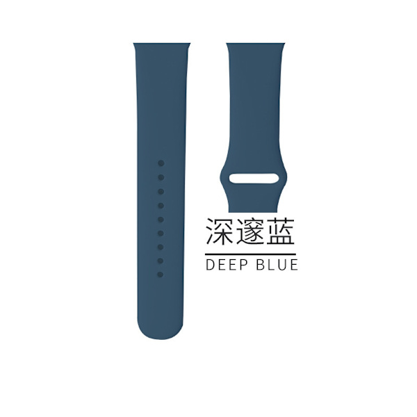 Kellon ranneke Apple Watch iWatch -kelloon. Soveltuu: 1-9 sukupolvi SE 42/44/45 vakiomalli 54 syvänsininen