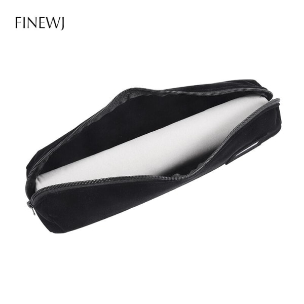 Bärbar Rese Smyckesdisplay Bärväska Dragkedja Rullväska Örhängen Hänge Halsband Kedja Förvaringsfodral Armband Gitter Organiserare 15 Grids Bag Balck