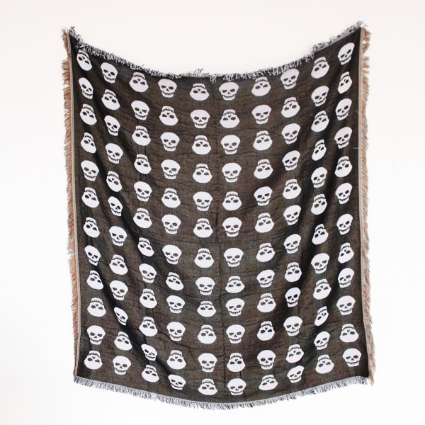 Nordisk Pläd Filt för Säng Sofföverdrag Vardagsrumsinredning Sofffilt Fritidsöverkast Utomhus Camping Picknickmatta Boho Tapestry XT07-9 130X160cm