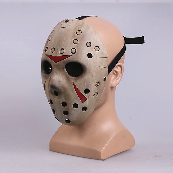 Jason Voorhees Halloween Fest Morder Cosplay Kostume Resin Maske Skræmmende Masker Prop Default Title