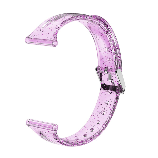 Silikone TPU transparent urrem til Apple og Samsung ure 38/40 Flash Pink