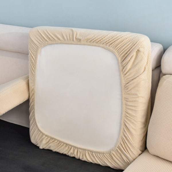 Sofa Pude Betræk Elastisk Boligindretning Ensfarvet Beskytter Sofa Betræk Personlighed Matchende Vaskbart Sofa Betræk Overtræk 8 C-1