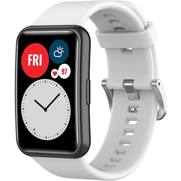 Silikonarmband för Huawei Watch FIT Armbands Smartwatch Tillbehör Ersättningsarmband correa huawei watch fit 2021 Armband red 6