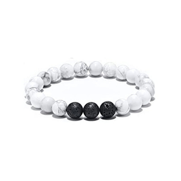 Naturstein 7 chakra energi Buddha perlearmbånd tigerøye stein Lapis Perlet livets tre Anheng fargerikt armbånd for kvinner Lava Stone