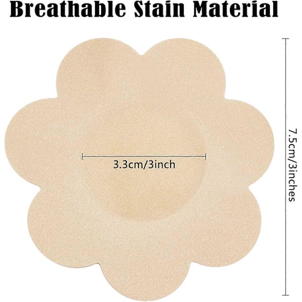 30 stycken Nippelskydd Plommonformade Engångs Bröstskydd Självhäftande Petal Bra Pasties