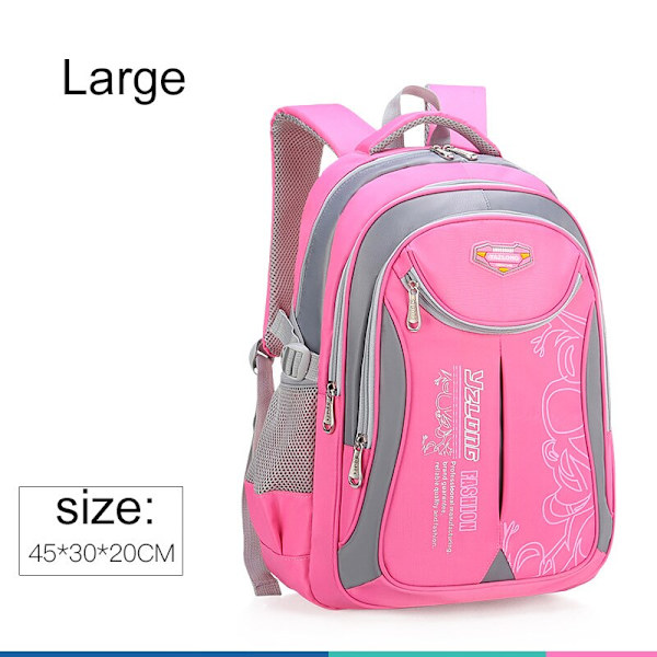 Ryggsäck Skolväska Barn Skolväskor för Tonåringar Pojkar Flickor Stor Kapacitet Vattentät Portfölj Barn Bok mochila escolar large pink