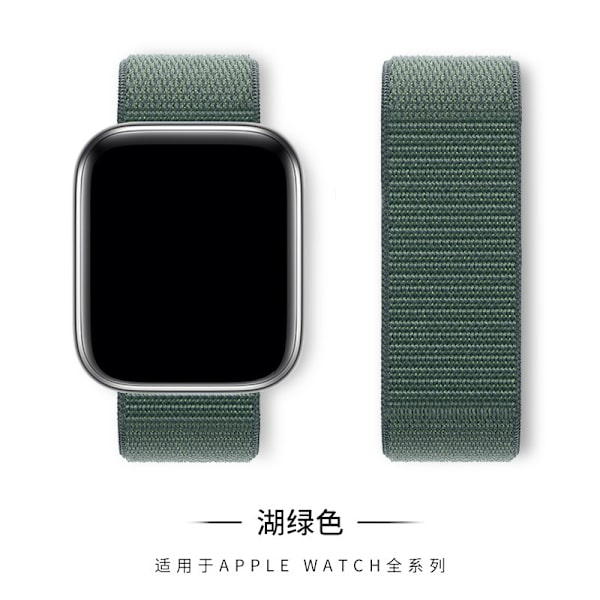 Klockarmband för Apple Watch iWatch 38/40/41/42 s10mm färg sjögrön