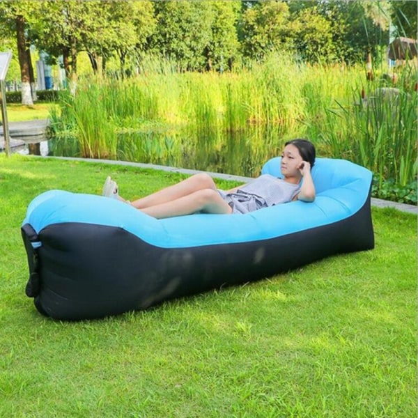 Lazy Lay Bag Högkvalitativ Snabb Uppblåsbar Lazy Soffa Lounger Luftsoffa Unicorn Sittsäck Stol Utomhus Strand Lounger Yellow M