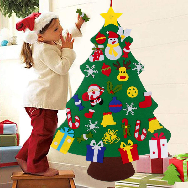 DIY Huopa Joulukuusi Hyvää Joulua Koriste Kotiin Navidad Uudenvuoden Lahjat 2023 Joulu Koristeet Joulupukki Joulukuusi 11