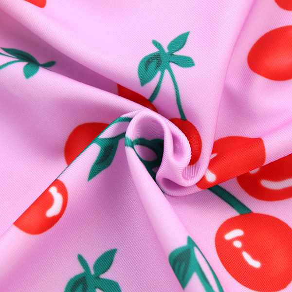 Baddräkt Europeisk Hel Baddräkt Barn Triangeldräkt Badkläder pink Red（Cherry） M