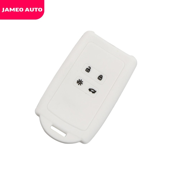 Jameo Auto Silikon Case Cover för Renault Koleos Kadjar Samsung QM5 QM6 2016-2020 Hållare Skyddsskydd White