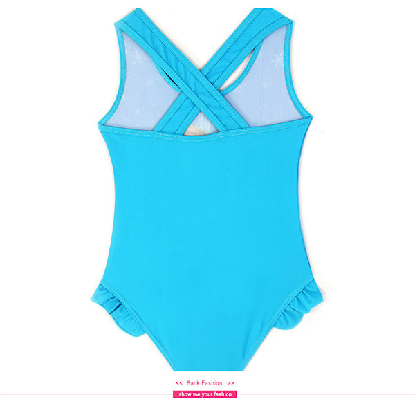 Bikini Børn Ét Stykke Badedragt Tegneserie Pige Badetøj CL043Blue 128~134