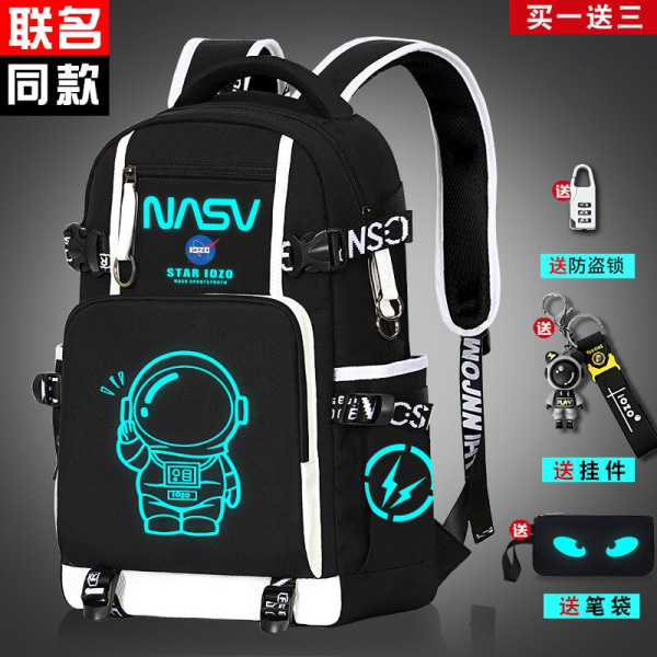 Vattentät Självlysande Barnryggsäck Skolväskor för Pojkar Ortopedisk Skolryggsäck Grundskoleväska Bokväska Mochila pattern1 Backpacks
