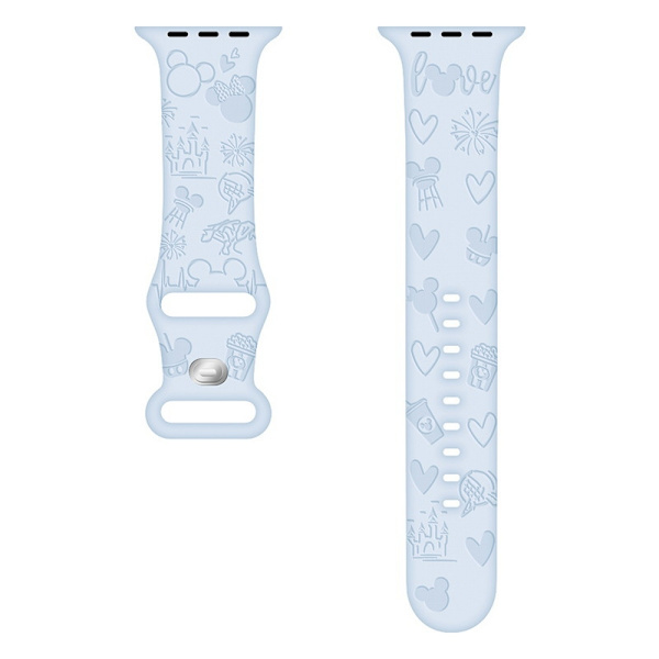 Kellon ranneke Apple Watch iWatch 42/44/45/49mm Paradise vaaleansininen