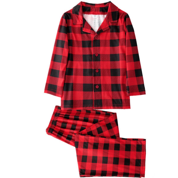Julpyjamas Matchande Familj Pyjamas Bomulls T-shirt Byxor Älg Kvinnor Fäder Mamma Barn Kläder Set Boys 120