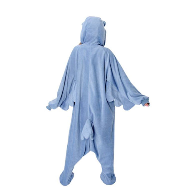 Animal Cosplay Kostym Kigurumi Onesie Uggla Unisex Vuxen Pyjamas Blue L