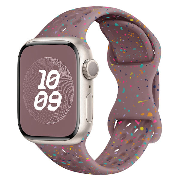 Klockarmband för Apple Watch iWatch 42/44/45/49mm Rökig Lila