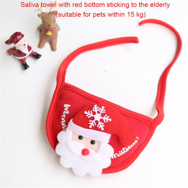 Hunde Jul Bandana Santa Hatt Hund Skjerf Trekant Bibs Tørkle Julekostyme Antrekk for Små Medium Store Hunder Katter Kjæledyr