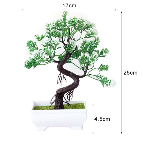 Konstgjorda Växter Bonsai Litet Träd Krukväxter Falska Blommor Krukväxter Ornament För Heminredning Hotell Trädgård Dekor Skrivbord B-06