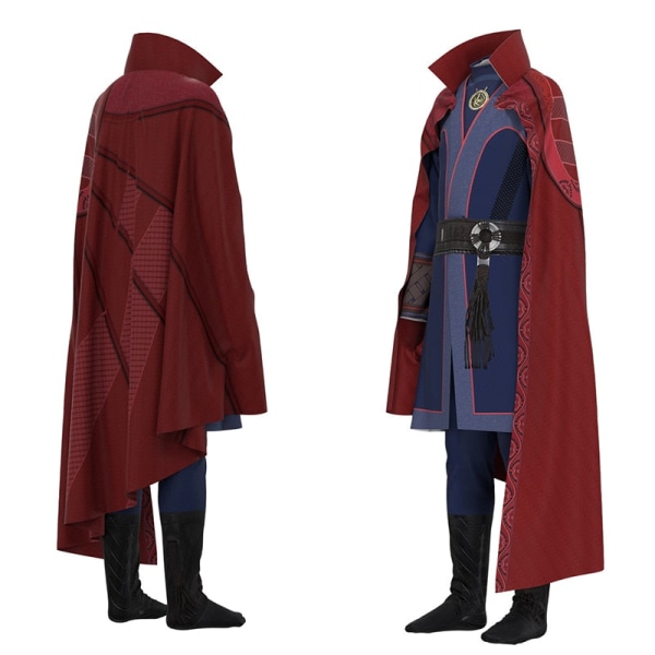Doctor Strange Cosplay Puku Kaulakoru Sormus Steve Punainen Viitta Kaapu Halloween Karnevaali Puku Juhlapuku Lapsille ja Aikuisille Style B 100