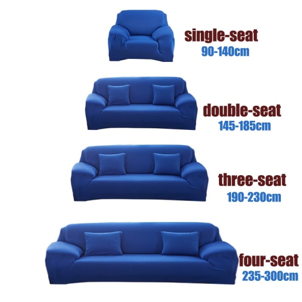 Slipcover ensfarvede sofabetræk til stue stræk slipcovers elastisk materiale sofabetræk hjørnesofabetræk dobbelt-sæde tre-sæde color 10 1-seater  90-140cm
