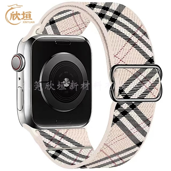 Klockarmband för Apple Watch iWatch 42/44/45/49mm Rutmönster