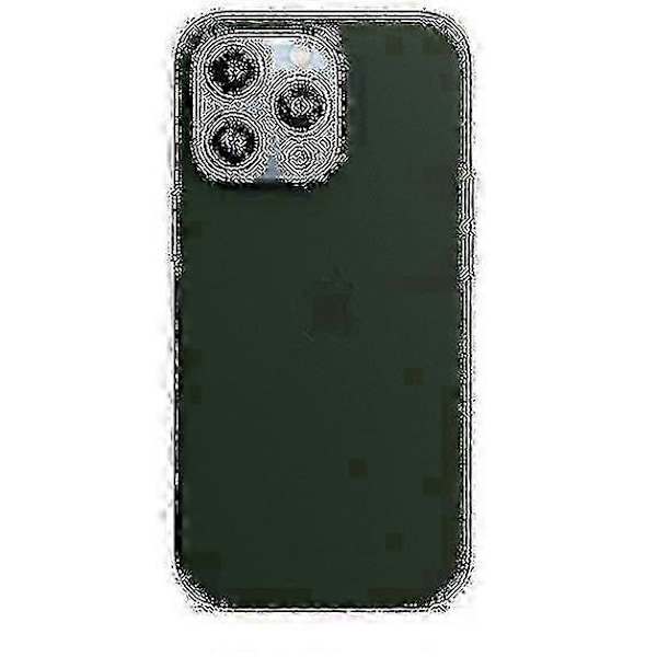 Lærtelefonveske for iPhone 13 Pro Lærveske med MagSafe Sequoia Green