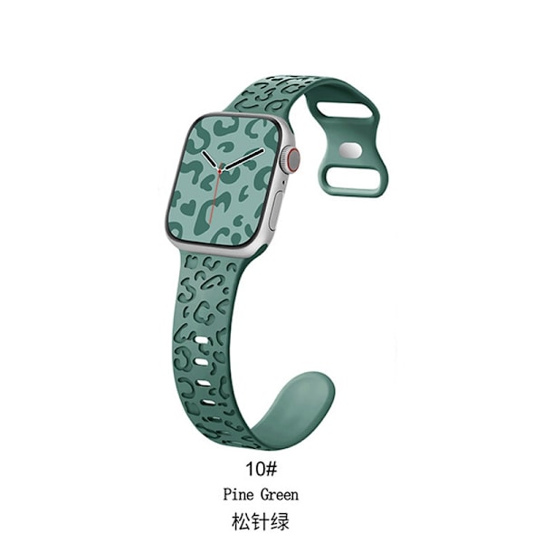 Kellon ranneke Apple Watch iWatch 38/40/41mm männynneulasen vihreä