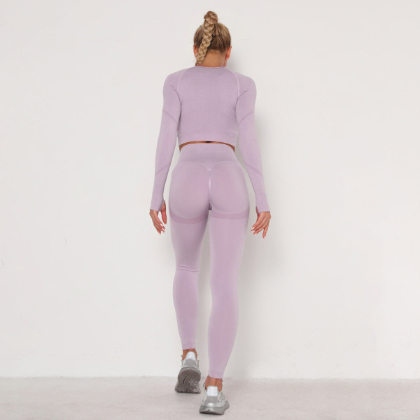 Yoga Set Sportkläder Träningsset Sportkläder för Kvinnor Red long set M
