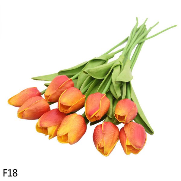 5/10 stk. Tulipan Kunstig Blomst Ekte Berørings Kunstig Bukett Falsk Blomst For Bryllupsfest Dekor Forsyninger Hjem Hage Ornamenter F18 5PCS