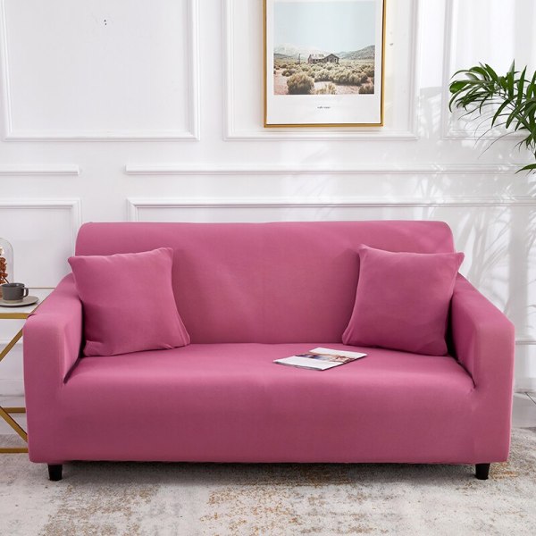 Slipcover ensfarvede sofabetræk til stue stræk slipcovers elastisk materiale sofabetræk hjørnesofabetræk dobbelt-sæde tre-sæde color 10 1-seater  90-140cm
