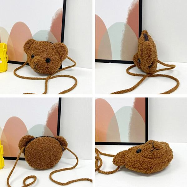 Söpö Karhu Pehmo Olkalaukku Lapsille Lasten Sarjakuva Olkalaukut kawaii Pehmo Lompakot Pienet Tytöt Täytetyt Eläimet Reppu 2