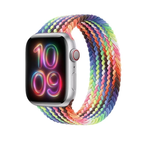 Klockarmband för Apple Watch iWatch 38/40/41mm L 155mm Strålande Regnbågsfärg