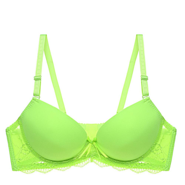 Kvinnor Sömlös BH Sexig Push Up Bralette Underkläder Trådlös Kvinnlig Lingerie Mode BH:ar Green 80C