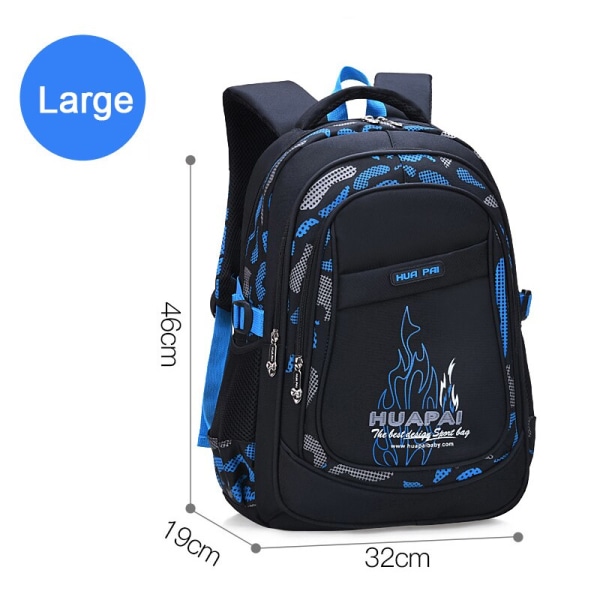 Rygsække til folkeskolen Vandtætte skoletasker til børn til drenge Rejserygsæk ortopædisk skoletaske Mochila Infantil Large Blue K31