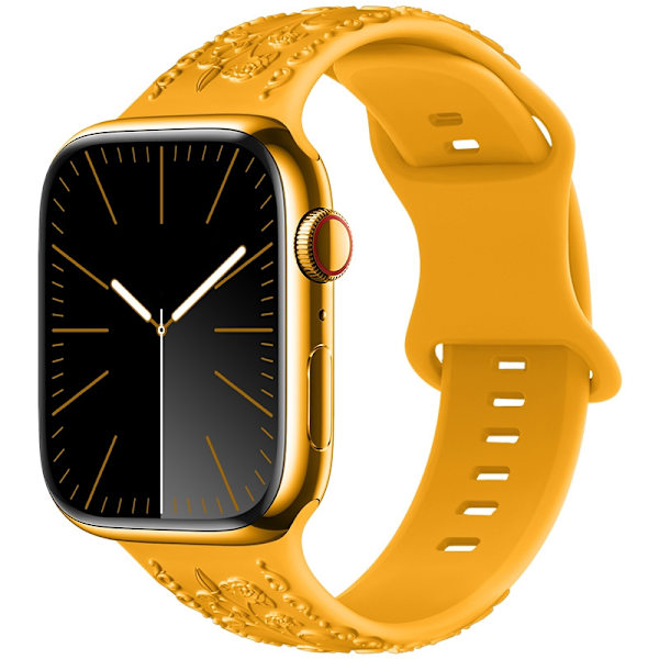 Urrem til Apple Watch iWatch 42/44/45/46/49mm gul