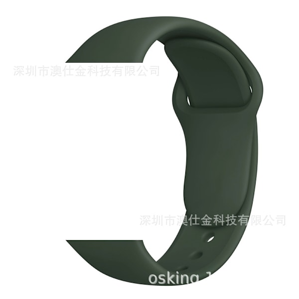 Kellon ranneke Apple Watch iWatch 42/44/45/46/49mm S/M armeijanvihreä