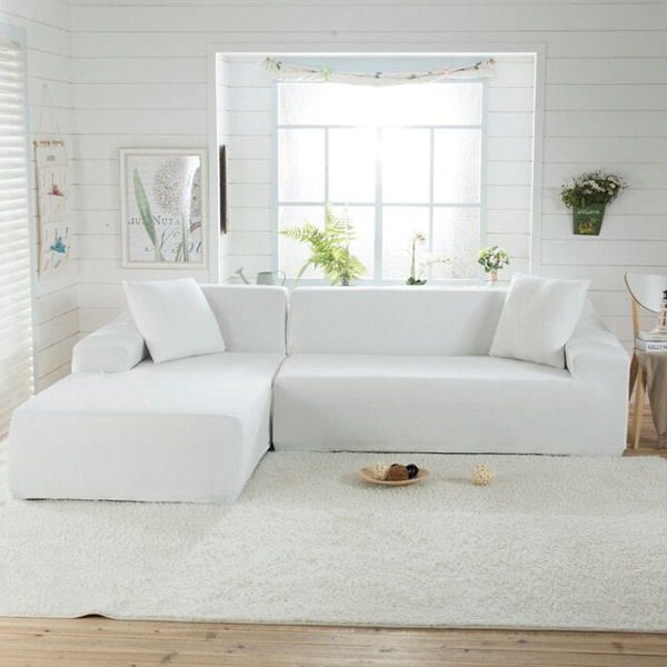 Solid hjørnesofa betræk sofa overtræk elastisk materiale sofa beskyttelse til kæledyr chaiselong betræk L form sofa lænestol color 1 3-seat 190-230cm 1pc