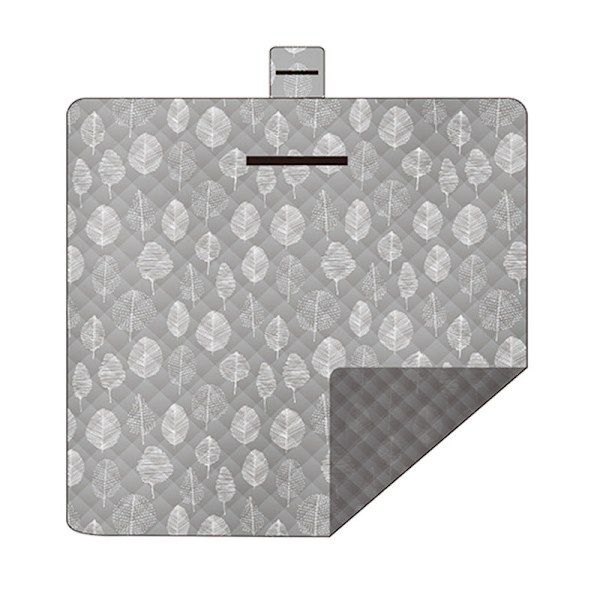 Utendørs Campingmatte Piknikpledd Vanntett Matte Maskinvaskbar Bærbar Reise Strandpledd Sammenleggbar Piknik Strandmatte 2*2M gray leaves