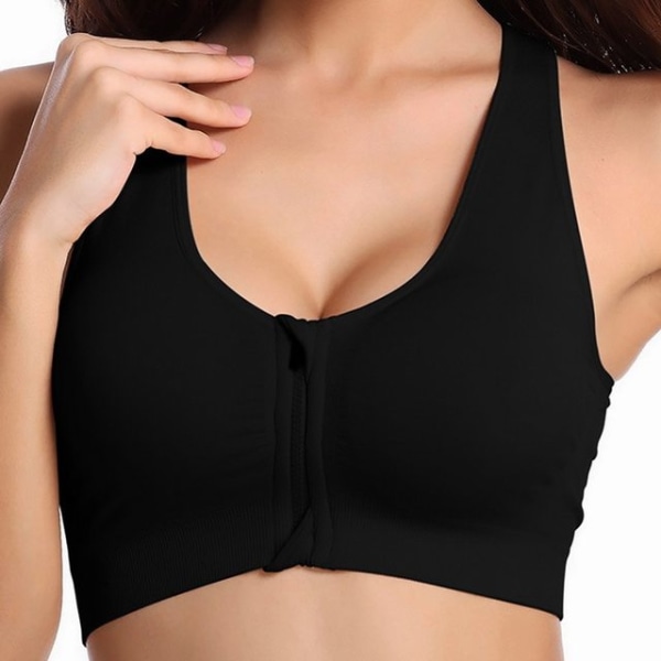 Yoga Tränings-BH Andningsbar Trådlös Vadderad Push Up Sporttopp wte 4XL