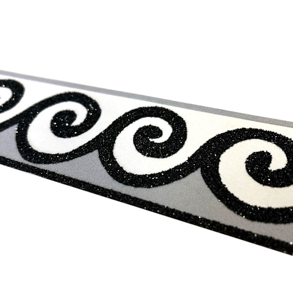 AS Creation Glitter Swirl Sort Tapetbordure