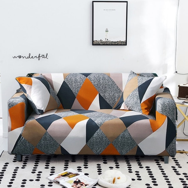 Joustava sohvanpäällinen, venyvä, all-inclusive sohvan suojus eri muotoisille sohville, loveseateille, tuoleille, L-mallisille sohville colour2 2-seater 145-185cm