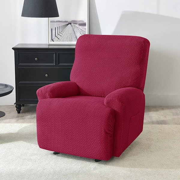 Jacquard Lænestolsbetræk til stue Elastisk lænestolsbetræk Relax Sofa Betræk Relax Lænestolsbetræk Beige