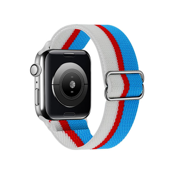 Kellon ranneke Apple Watch iWatch 38/40/41MM sininen, punainen ja valkoinen