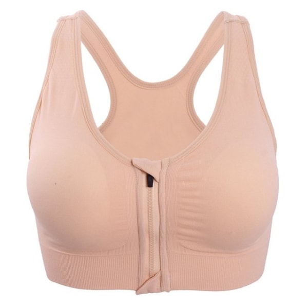 Joogaliivit Naisille Iskunkestävät Kuntosalipaita Urheiluliivit Vetoketjullinen Iso Nainen Push Up Rintaliivit Urheiluvaatteet White XL